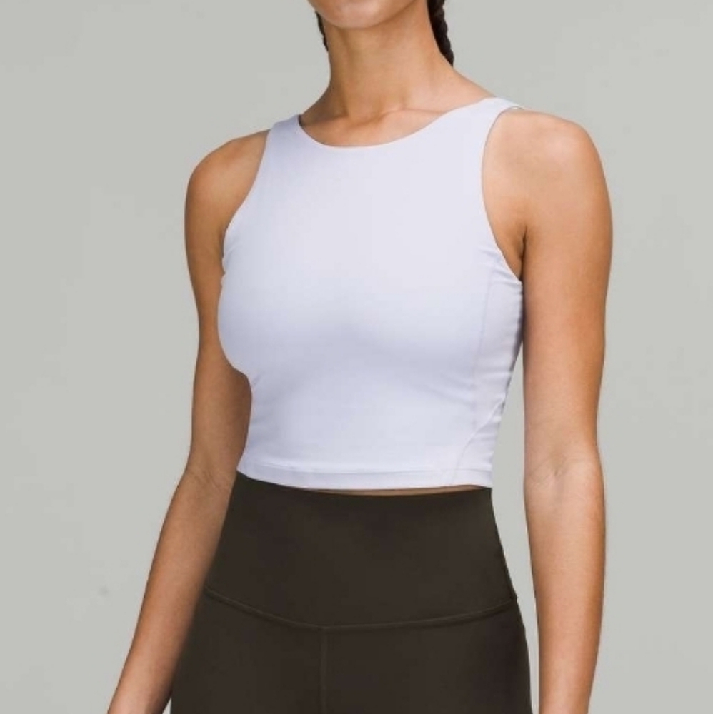 lululemon athletica White Cropped Tank Top